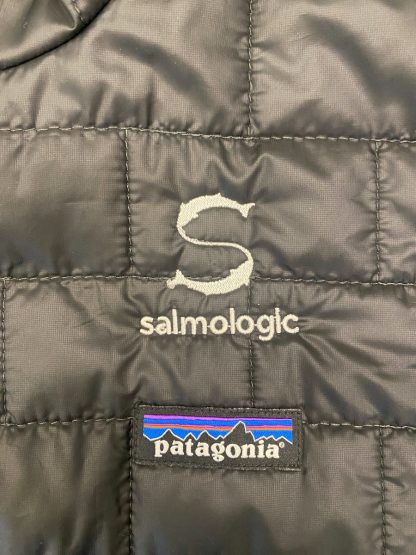 Patagonia M's Nano Puff Hoody - Black - MEDIUM - With Salmologic Logo-2136