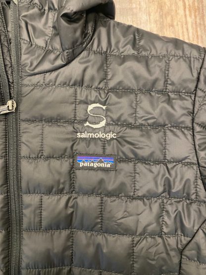 Patagonia M's Nano Puff Hoody - Black - MEDIUM - With Salmologic Logo-2137