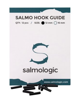 Salmo hook guides - BLACK - 12 mm (pkg w/12 pcs)-0